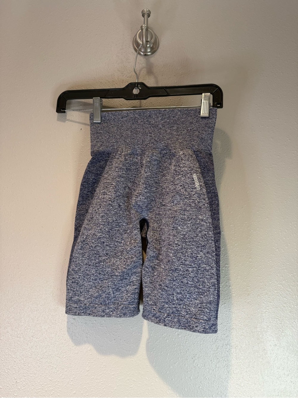 Gymshark Vital Seamless Workout Biker Shorts - Blue Marl Size Small